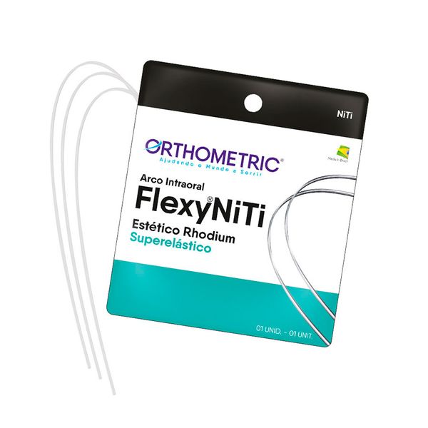 ARCO-NITINOL-SUPERELASTICO-ESTETICO-RHODIUM---INFERIOR---NITI-ESTETICO---REDONDO-.014----ORTHOMETRIC