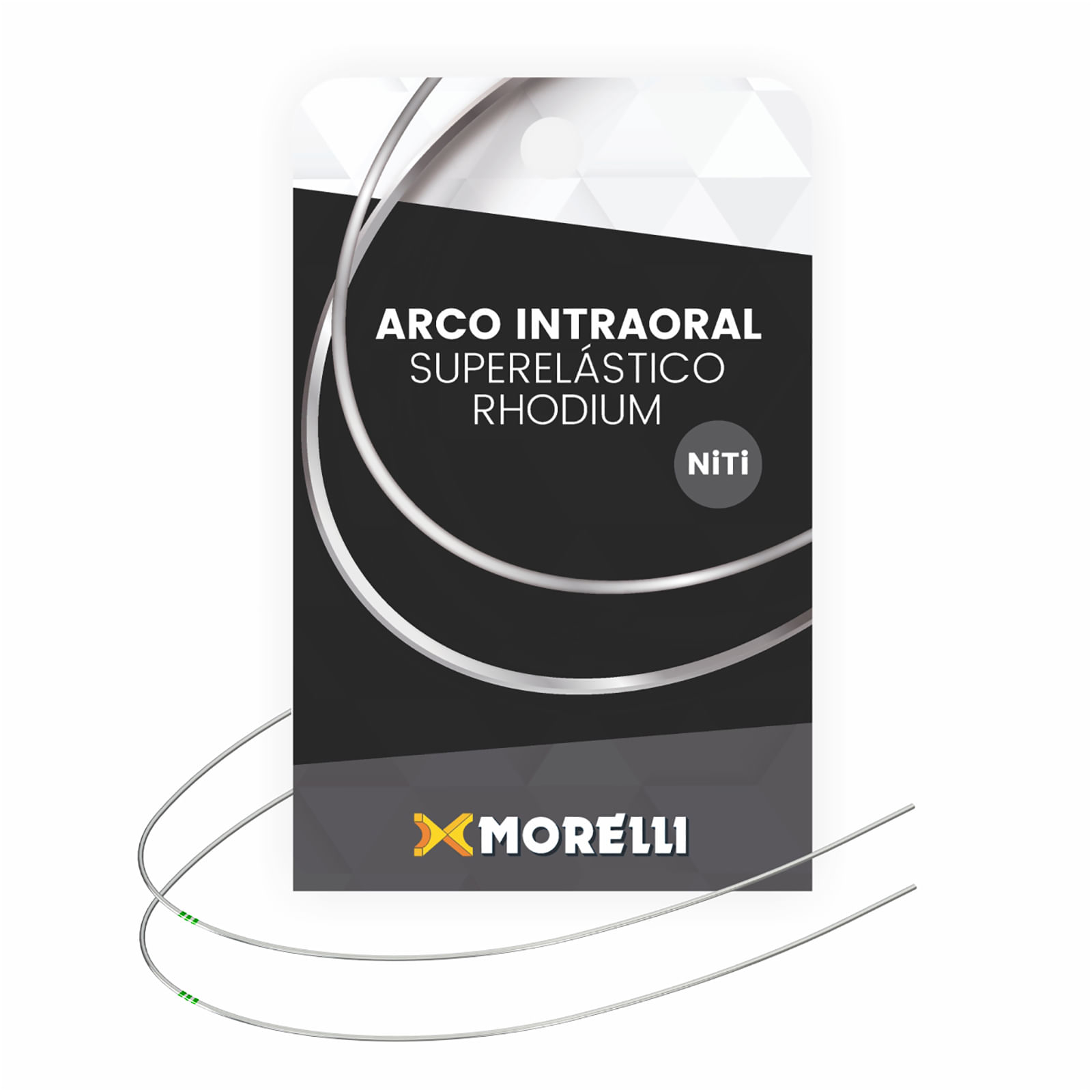 ARCO-NITINOL-SUPERELASTICO-ESTETICO-RHODIUM---INFERIOR---REDONDO-.014--MEDIO---MORELLI